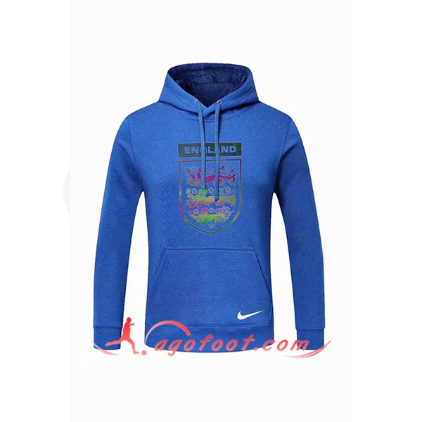 Nouveau Training Sweatshirt Capuche Angleterre Bleu 20/21