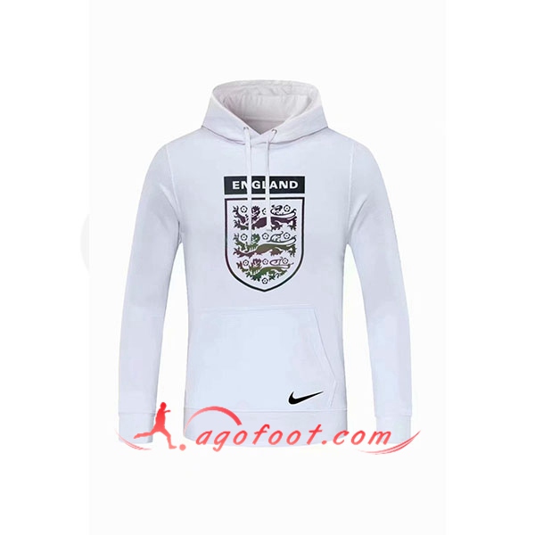 Nouveau Training Sweatshirt Capuche Angleterre Blanc 20/21
