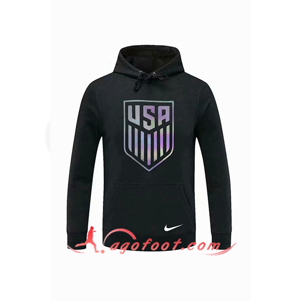 Nouveau Training Sweatshirt Capuche Etats-Unis Noir 20/21