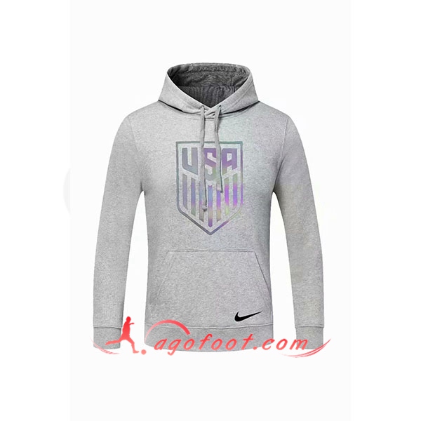 Nouveau Training Sweatshirt Capuche Etats-Unis Gris 20/21