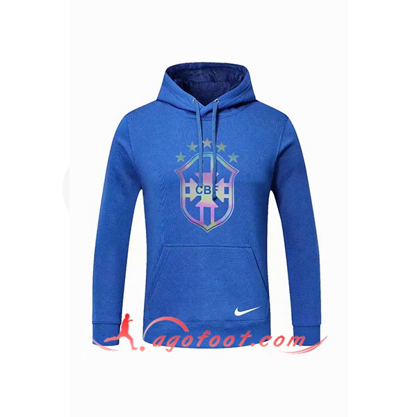 Nouveau Training Sweatshirt Capuche Brésil Bleu 20/21