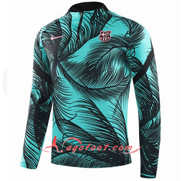 Nouveau Training Sweatshirt FC Barcelone Noir/Vert 20/21