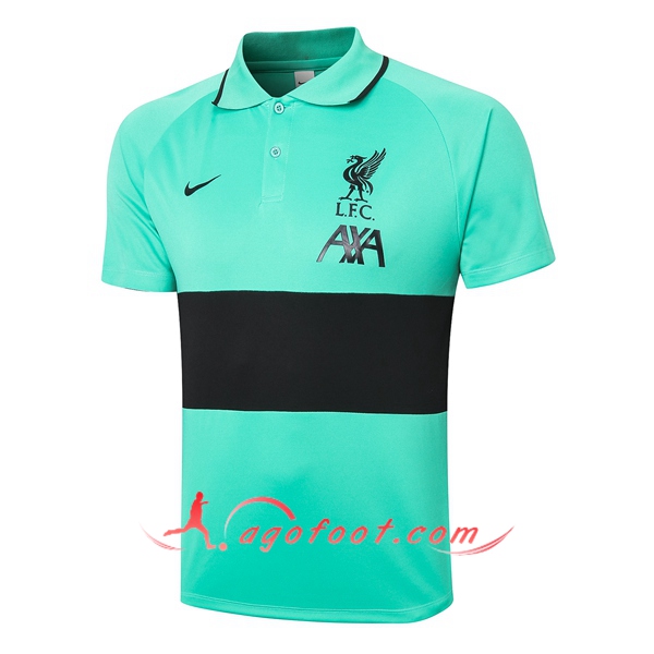 Polo Foot FC Liverpool Vert/Noir 20/21