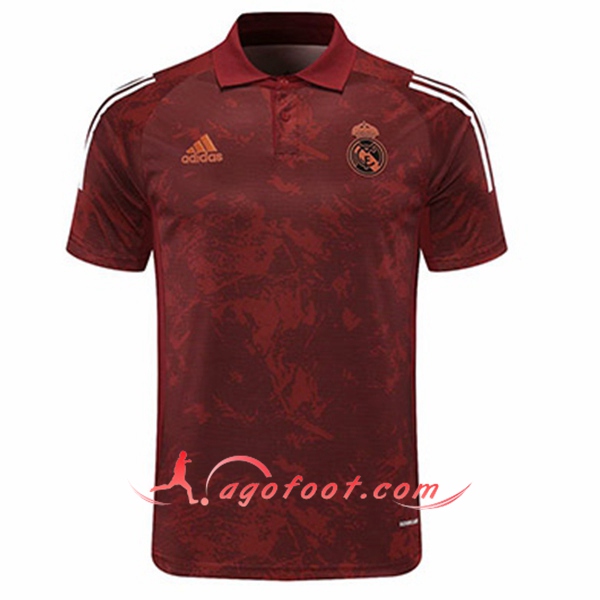 Polo Foot Real Madrid Marron/Blanc 20/21