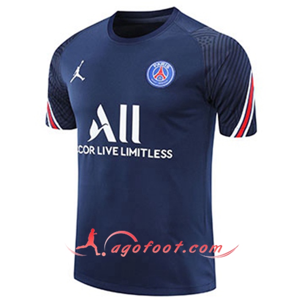 Training T-Shirts PSG Jordan Bleu Marin 20/21