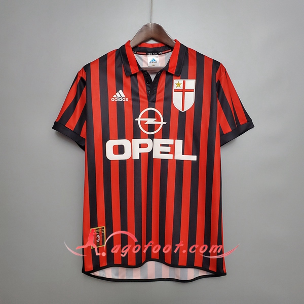 Maillot de Foot Milan AC Retro Domicile 1999/2000