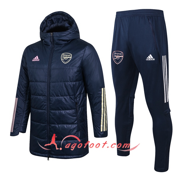 Doudoune De Foot Arsenal + Pantalon Bleu Marin 20/21