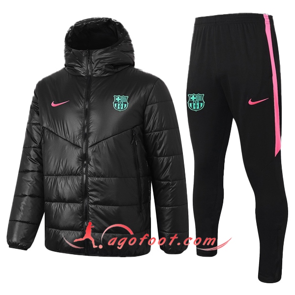 Doudoune De Foot FC Barcelone + Pantalon Noir 20/21