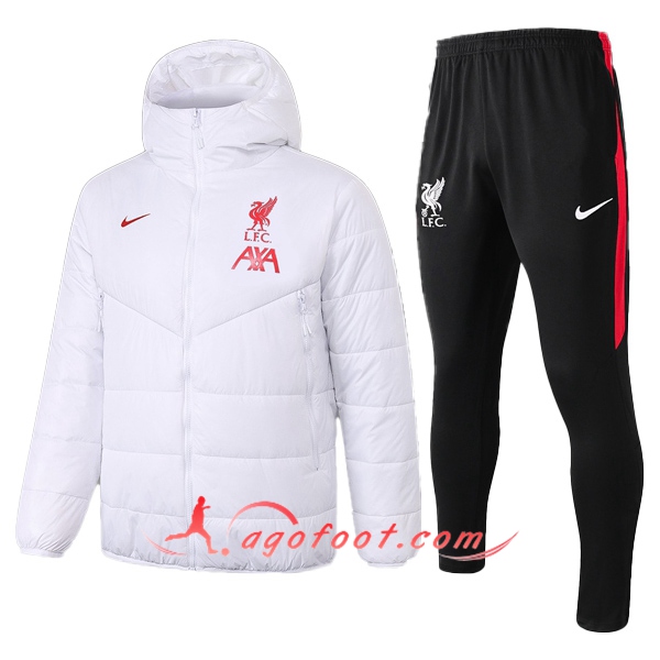 Doudoune De Foot FC Liverpool + Pantalon Blanc 20/21