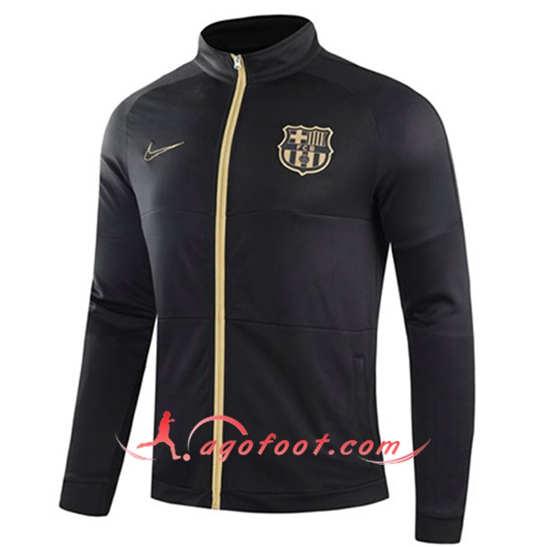 Nouveau Veste Foot FC Barcelone Noir 20/21