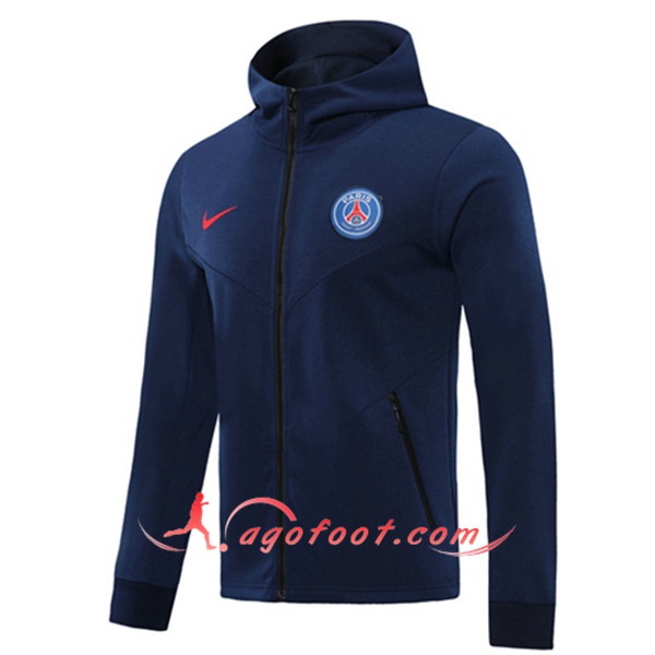 Veste A Capuche PSG Bleu Marin 20/21