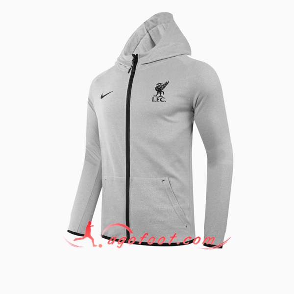 Veste A Capuche FC Liverpool Gris 20/21