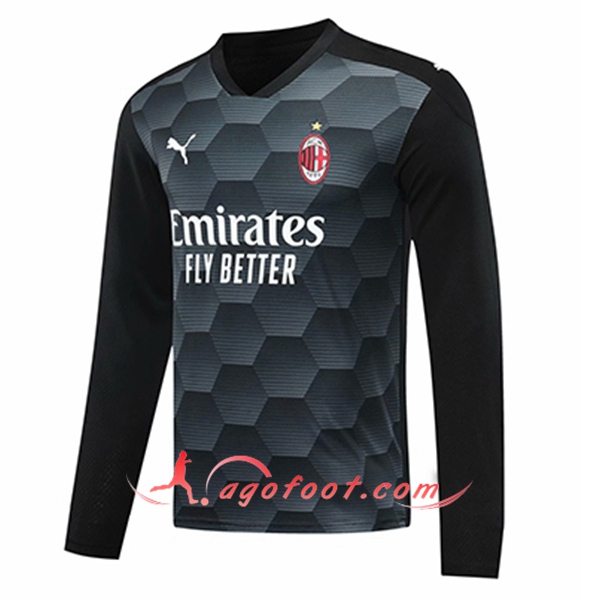 Maillot Milan AC Gardien De But Noir Manche longue 20/21
