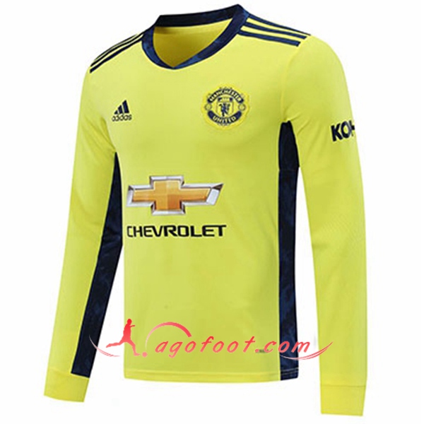 Maillot Manchester United Gardien De But Vert Manche longue 20/21