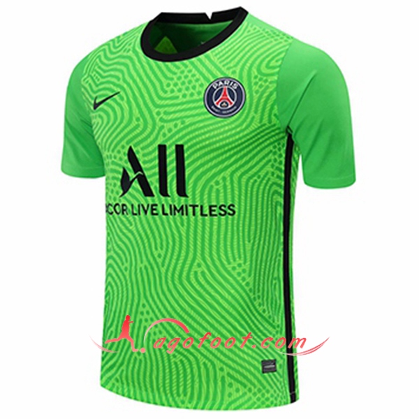 Maillot de Foot PSG Gardien De But Vert 20/21