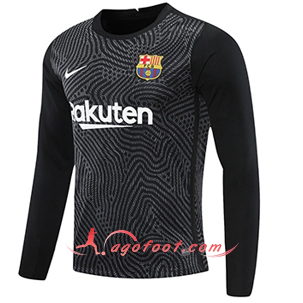 Maillot FC Barcelone Gardien De But Noir Manche longue 20/21