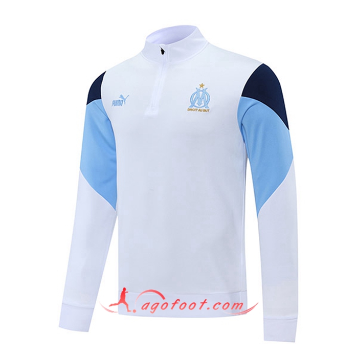 Sweatshirt Training Marseille OM Noir/Blanc/Bleu 2021/2022