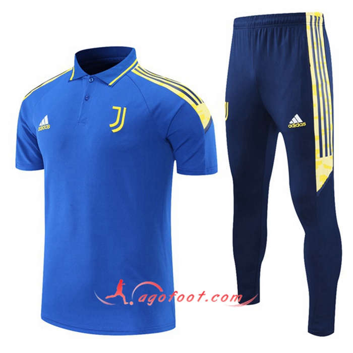 Ensemble Polo Juventus + Pantalon Bleu/Jaune 2021/2022