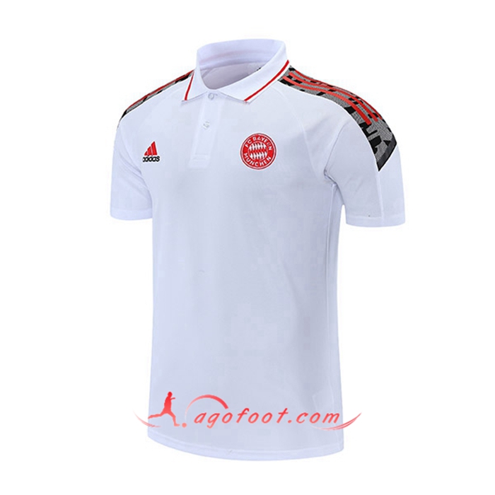 Polo Foot Bayern Munich Blanc/Rouge 2021/2022