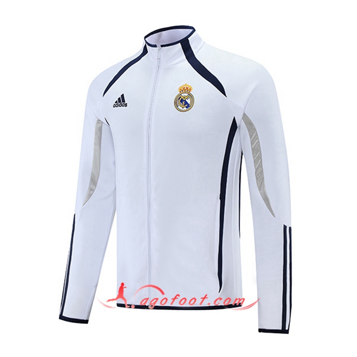 Veste Foot Real Madrid Blanc/Noir 2021/2022