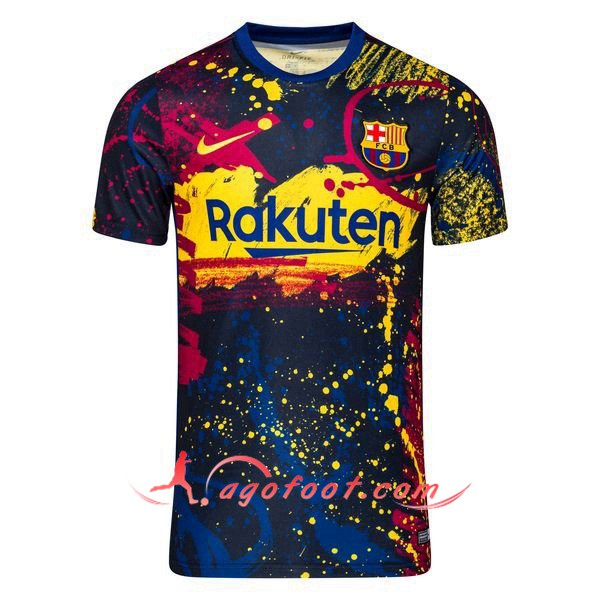 Training T-Shirts FC Barcelone Obsidienne Noir 19/20