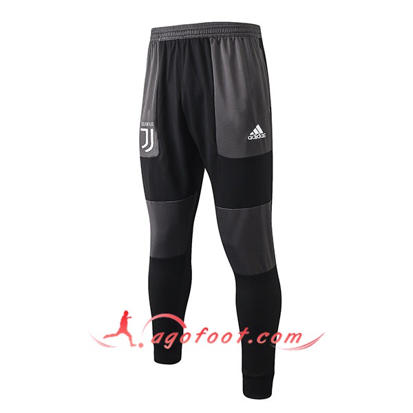 Nouveau Training Pantalon Juventus Noir Gris 19/20