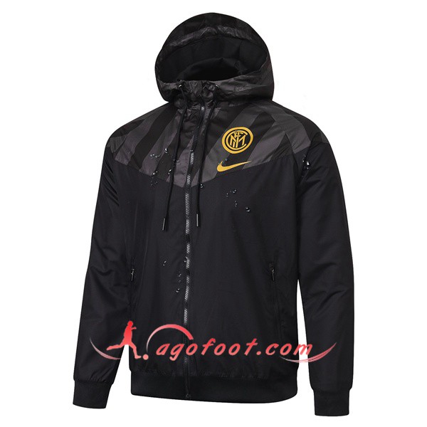 Nouveau Coupe Vent Inter Milan Noir 19/20