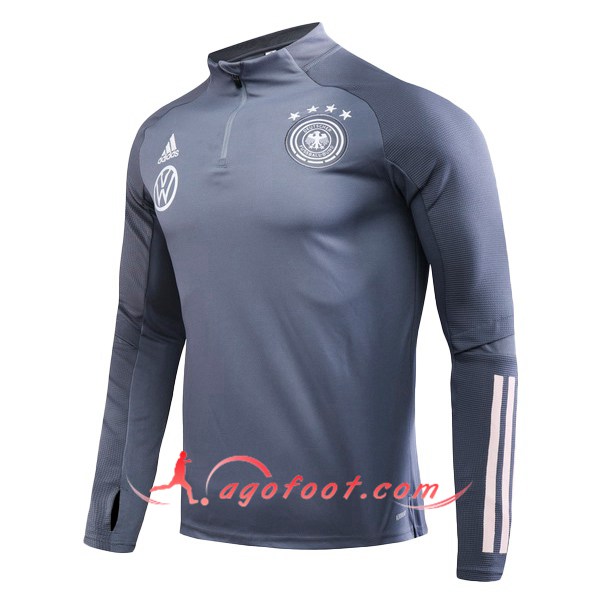 Nouveau Training Sweatshirt Allemagne Gris Fonce 20/21