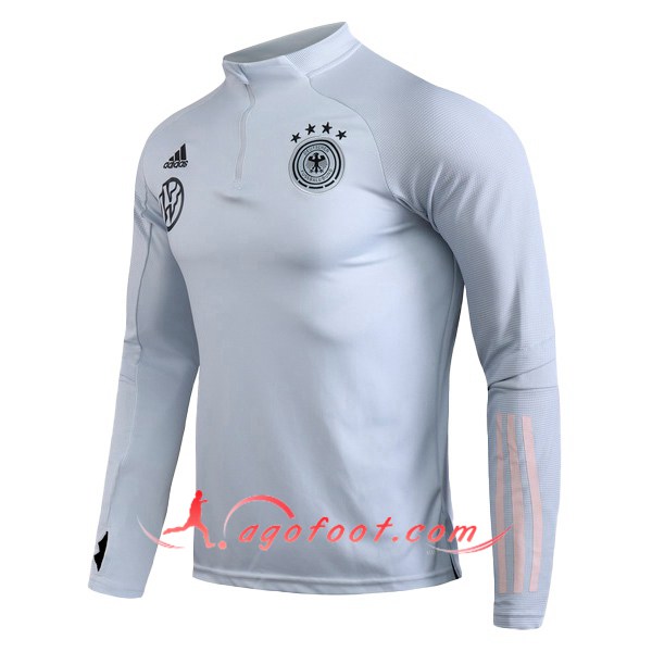 Nouveau Training Sweatshirt Allemagne Gris Clair 20/21