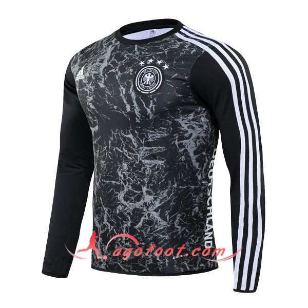 Nouveau Training Sweatshirt Allemagne Noir 20/21
