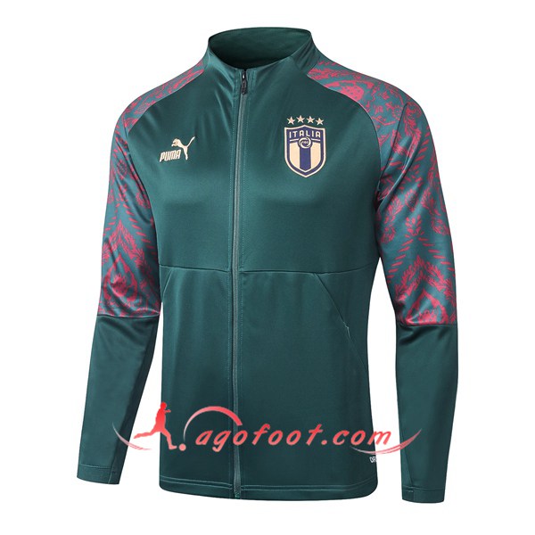 Nouveau Veste Foot Italie Vert 20/21