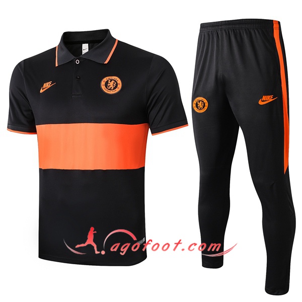 Ensemble Polo FC Chelsea + Pantalon Orange 20/21
