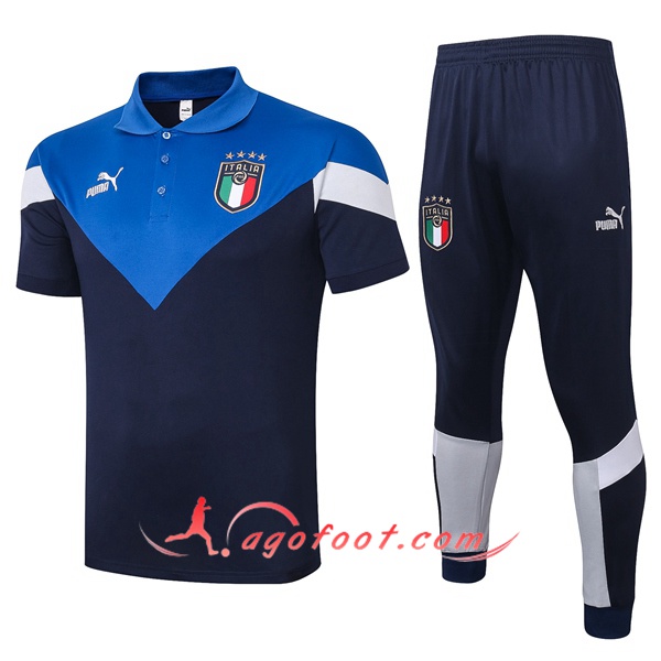 Ensemble Polo Italie + Pantalon Bleu 20/21