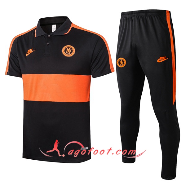 Ensemble Polo FC Chelsea + Pantalon Orange 20/21