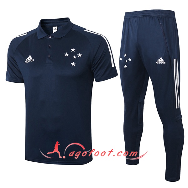Ensemble Polo Cruzeiro EC + Pantalon Bleu Royal 20/21