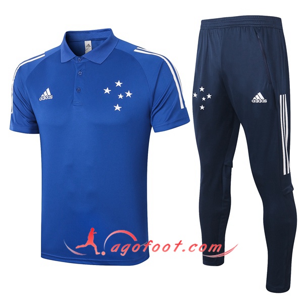 Ensemble Polo Cruzeiro EC + Pantalon Bleu 20/21
