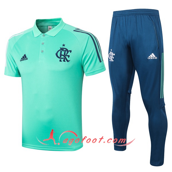 Ensemble Polo Flamengo + Pantalon Vert 20/21