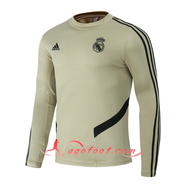 Nouveau Training Sweatshirt Real Madrid Jaune 20/21