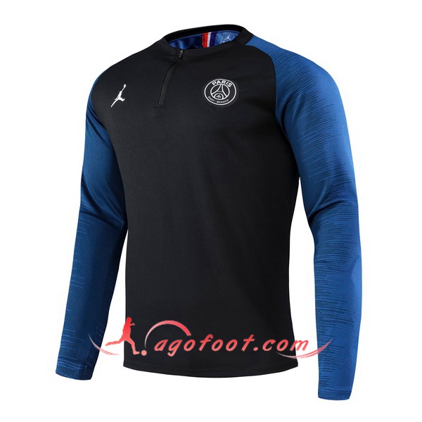 Nouveau Training Sweatshirt Pairis PSG Jordan Noir Bleu 20/21
