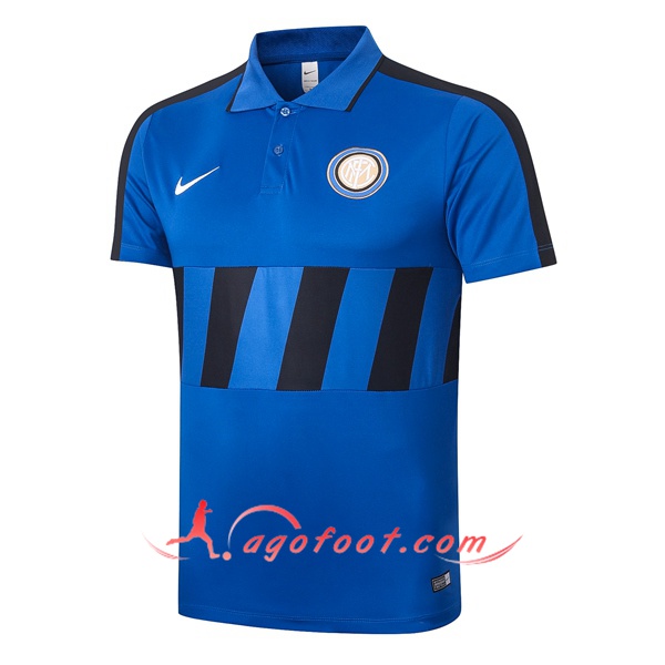Polo Foot Inter Milan Bleu Noir 20/21