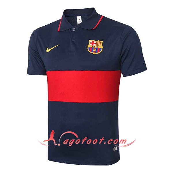 Polo Foot FC Barcelone Bleu Rouge 20/21