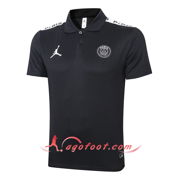 Polo Foot Paris PSG Jordan Noir 20/21