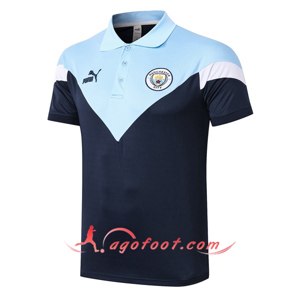 Polo Foot Manchester City Bleu 20/21