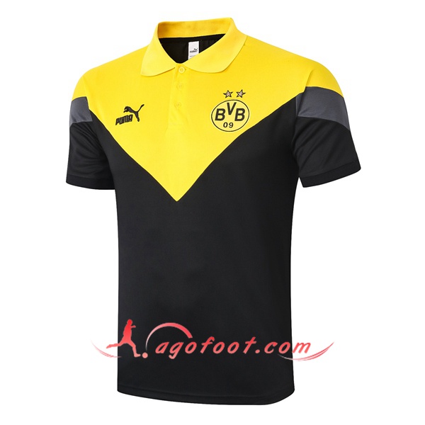 Polo Foot Dortmund BVB Jaune Noir 20/21