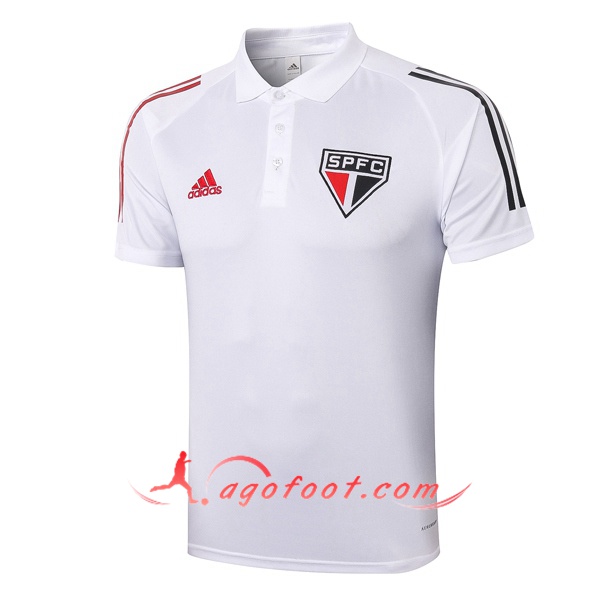 Polo Foot Sao Paulo FC Blanc 20/21