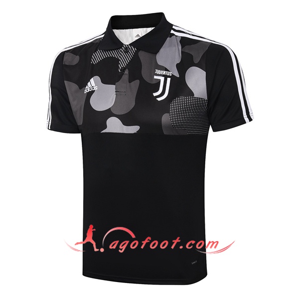 Polo Foot Juventus Noir Blanc 20/21