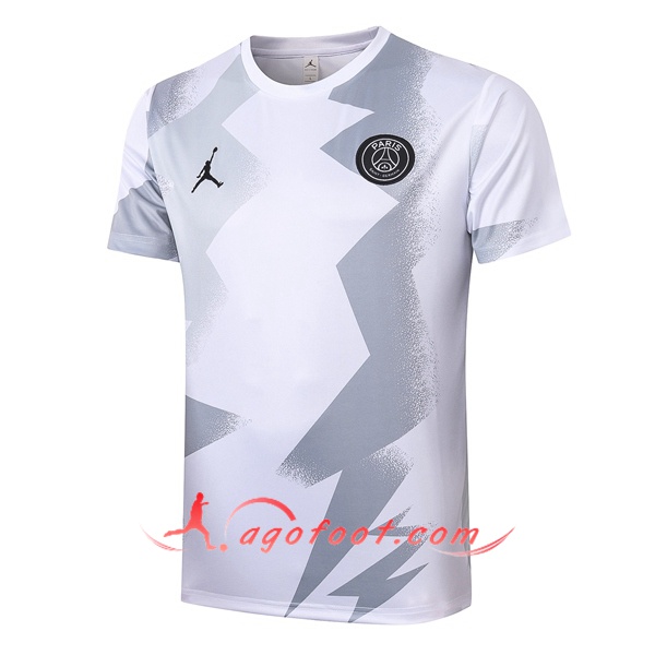 Training T-Shirts Paris PSG Jordan Blanc 20/21