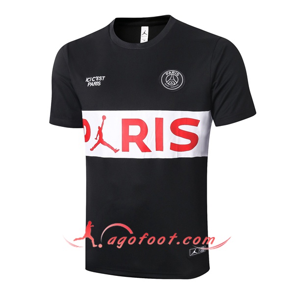 Training T-Shirts Paris PSG Noir Blanc 20/21