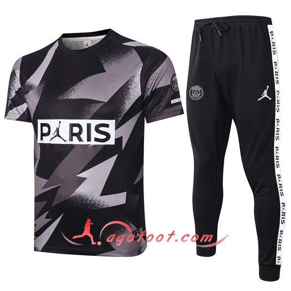 Training T-Shirts Paris PSG Noir Gris 20/21