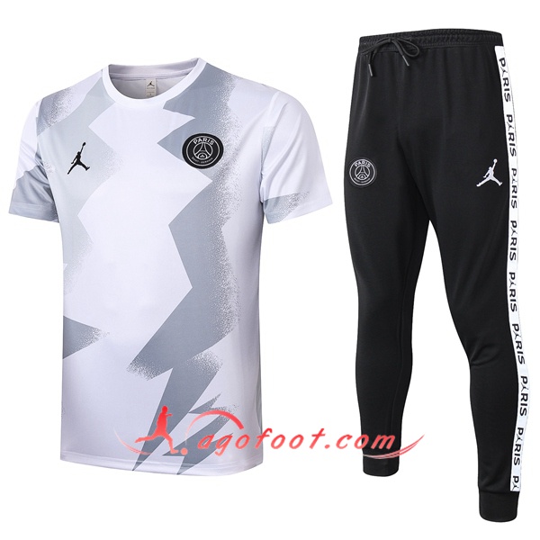 Training T-Shirts Paris PSG Jordan Blanc 20/21
